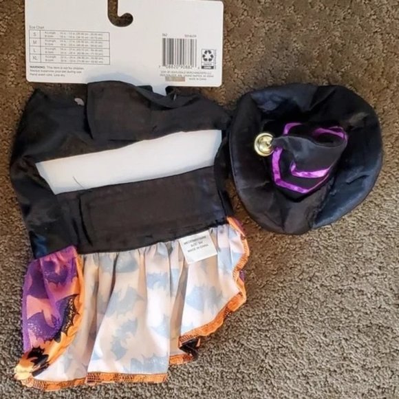 Dog Pet Cat Halloween Witch Costume Dress w/ Hat Size Small Medium NWT - Picture 3 of 3